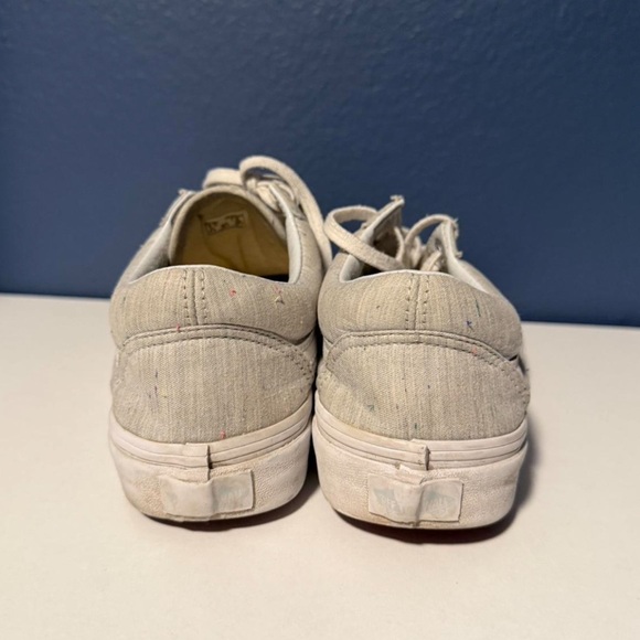 Vans Old Skool Light Gray With Small Flecks Size 7.5 - Picture 3 of 7